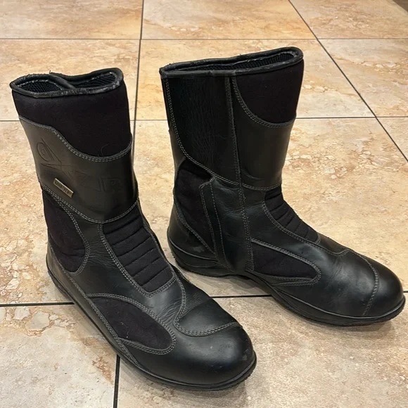 Oxtar Gore Tex Motorcycle Biker Boots Women' Leather Made in Italy EU 45 - Picture 1 of 16